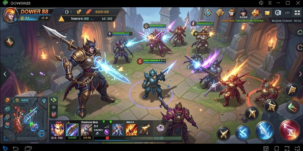 Tampilan gameplay SLG DOWER88 yang menarik dan penuh strategi.