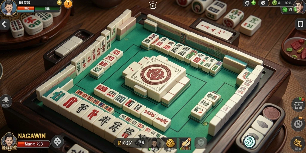 Screenshot NAGAWIN menampilkan gameplay Mahjong yang menantang dan menarik.