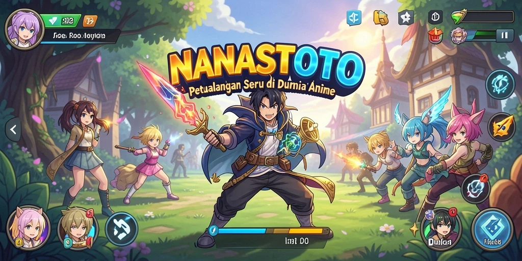 Tangkapan layar NANASTOTO menampilkan aksi gameplay seru dalam dunia anime.