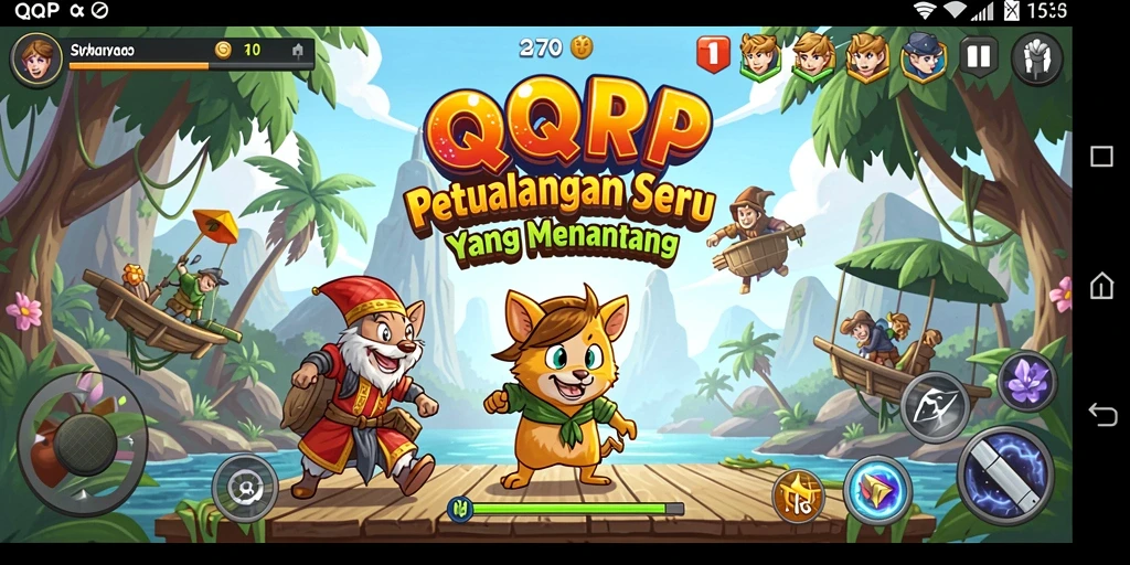 Gameplay QQRP yang penuh petualangan dan tantangan.