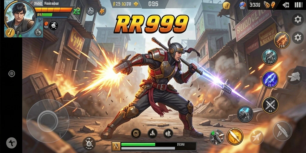 Tampilan aksi yang mengesankan dalam gameplay RR999