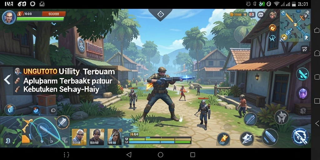 Tampilan antarmuka pengguna aplikasi UNGUTOTO yang sederhana dan efisien.