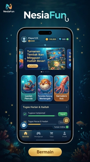 Pengguna menikmati fitur-fitur keren dari aplikasi di nesiafun.